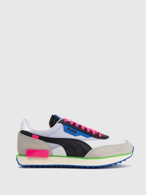 بوما FUTURE RIDER PLAY ON Puma White-Gray Vio بوما FUTURE RIDER PLAY ON Puma White-Gray Vio