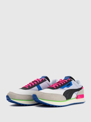 بوما FUTURE RIDER PLAY ON Puma White-Gray Vio بوما FUTURE RIDER PLAY ON Puma White-Gray Vio